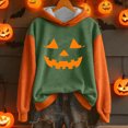 thumbnail image 3 of Halloween Oversized Sweatshirts for Women Crewneck Pullover Graphic Sweat Shirts Loose Funny Ghost Sweater Black, L, 3 of 3