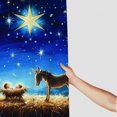 thumbnail image 3 of BCIIG Nativity Scene Star Donkey Washable Shower Curtain with Hooks 60"x72, 3 of 7