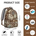 thumbnail image 3 of Colorful Vintage Paisley Students Backpack Chic Boho Floral Design with Abstract and Decorative Paisley Print, Lightweight and Durable for School, 3 of 6