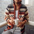 thumbnail image 4 of Chaqueta de gran tamaño suelta de suéter de otoño invierno de moda para hombres Pompotops oipoqjl9270, 4 of 5