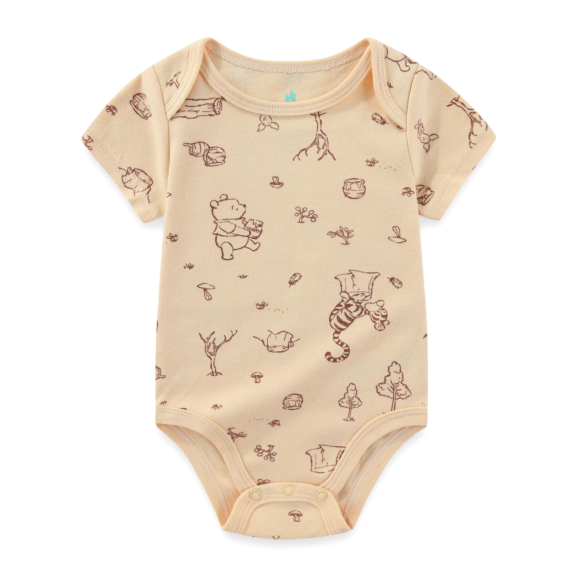 Disney Winnie the Pooh Bodysuit (Baby Boys), 3 Pack, Sizes 3M-12M