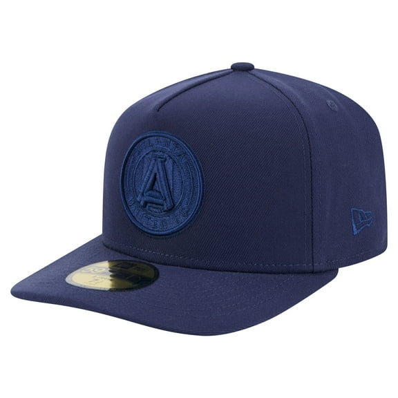 Men's New Era Navy Atlanta United FC Color Pack A-Frame 59FIFTY Fitted Hat