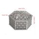 thumbnail image 5 of Matsuzay Caja de regalo cuadrada Hexagonal, caja ligera para recuerdo de boda, apariencia exquisita, cajas de dulces de gran capacidad, aperitivos de Kits de decoración para fiestas Plata Hexágono Matsuzay HA005888-02, 5 of 6