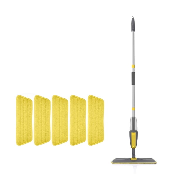 360° Rotating Spray Microfiber Mop For Floor Cleaning Magic Multifunctional Floor Cleaning Broom Mop With Reusable Pads ,Easy to Use