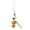Barbie Tan, variant on Chinese Culture Snake Keychain Year Of The Snake 2025 Luck Charm Bag Pendant Sandalwoods Chain Accessory