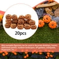 thumbnail image 6 of CarpNettore 20Pcs Halloween Pumpkin Statue Resin Figurine Collectible Artwork Gift Sculpture Orange, 6 of 9