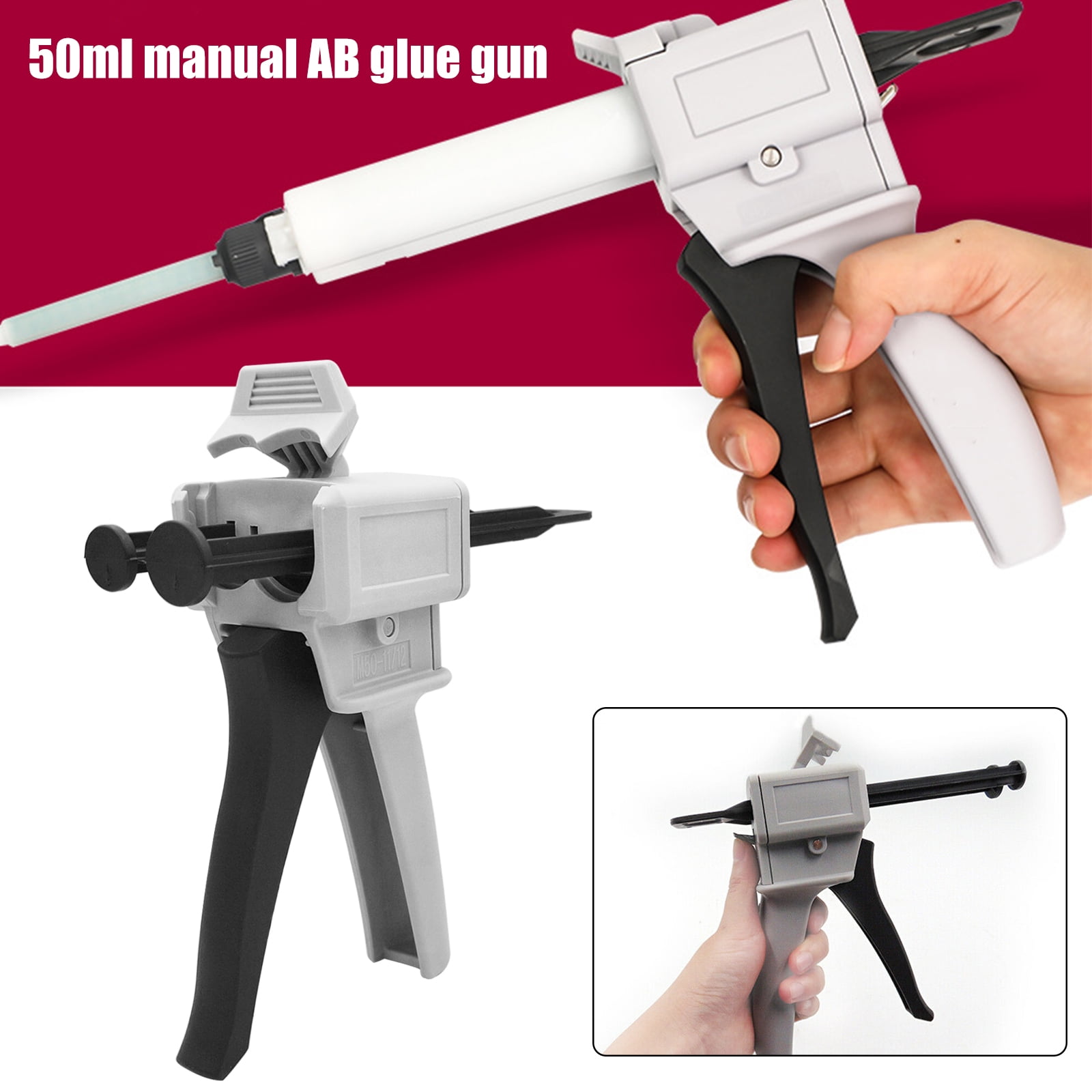 Clearance Manual 400ml Applicator Glue Dispensing Gun for AB Glue Adhesive New 