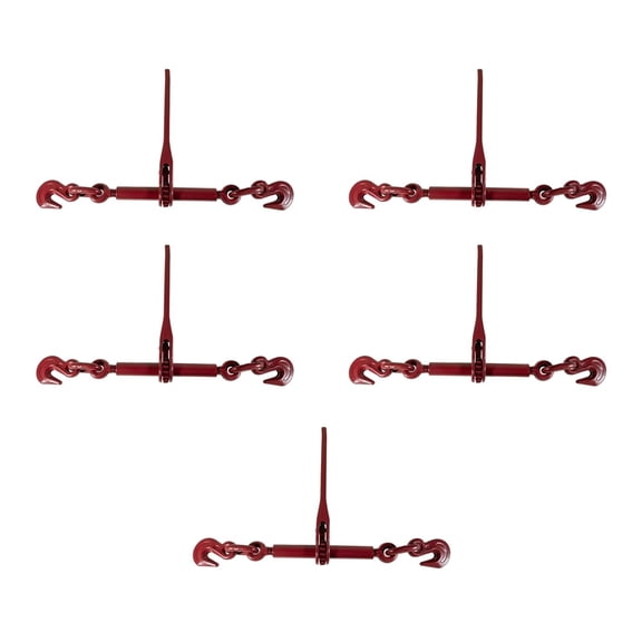 (5 Pack) Ratchet Binder 3/8"-1/2" fits 38 & 12 Chain G70 Flatbed Binders 9200 WLL