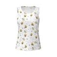 thumbnail image 4 of Xecao Bee print women's scoop neck, loose-fit workout tank tops for the gym., 4 of 9