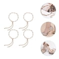 thumbnail image 4 of 4Pcs Rhinestones Shoe Chain Ankle Chain High Heel Anti Lost Chain High Heel Decor, 4 of 8