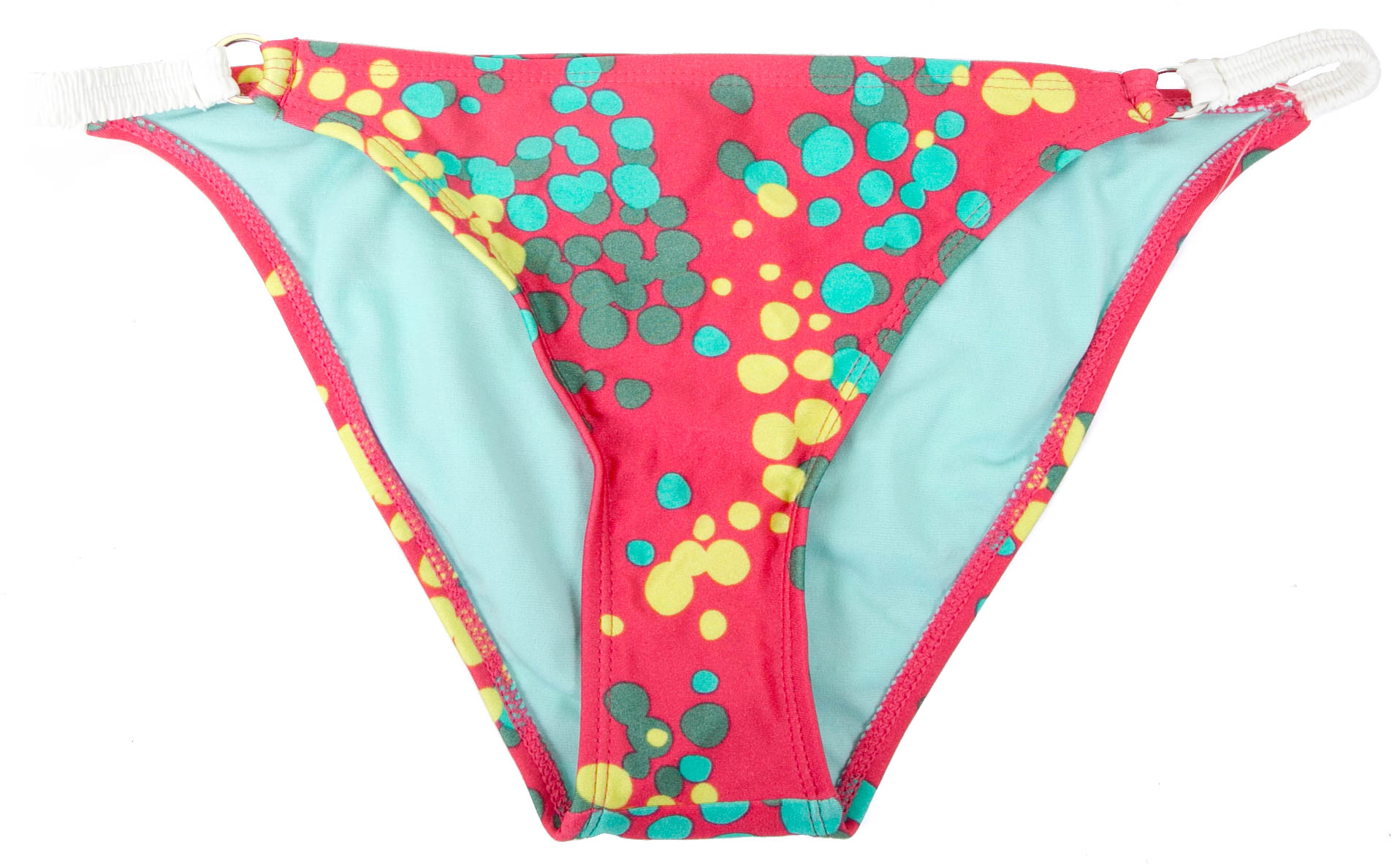 Raisins - Raisins Women's Stretch Hip Pink with Blue/Yellow/Green Polka ...