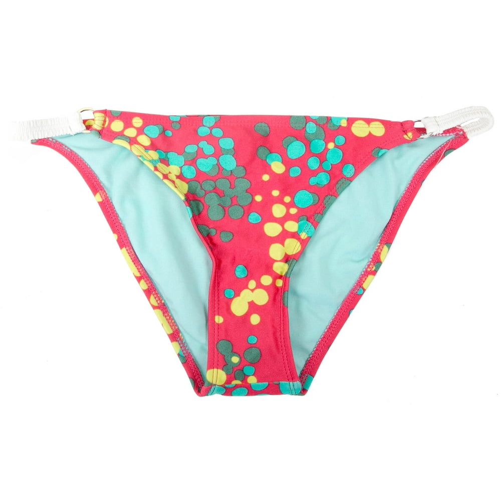 Raisins Raisins Women's Stretch Hip Pink with Blue/Yellow/Green Polka