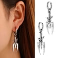thumbnail image 3 of Skull Earrings for Women Men Stud Earrings Gothic Hip Hop Jewelry Skeleton Charm, 3 of 7