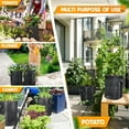 thumbnail image 2 of Bgsha Sacs de Culture de Pommes de Terre avec 2 Fenêtres Visibles Pots de Plantes en Non-Tissé avec Poignée Robuste, 2 of 10
