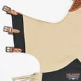 thumbnail image 4 of Hilason Bull Riding Chinks Chaps Pro Rodeo Western Smooth Leather Black & White, 4 of 6
