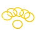 thumbnail image 1 of Unique Bargains 2' OD 1.6' ID Loose Leaf Rings Binder Ring Plastic O Rings for Book Scrapbook, Yellow 50 Pack, 1 of 6