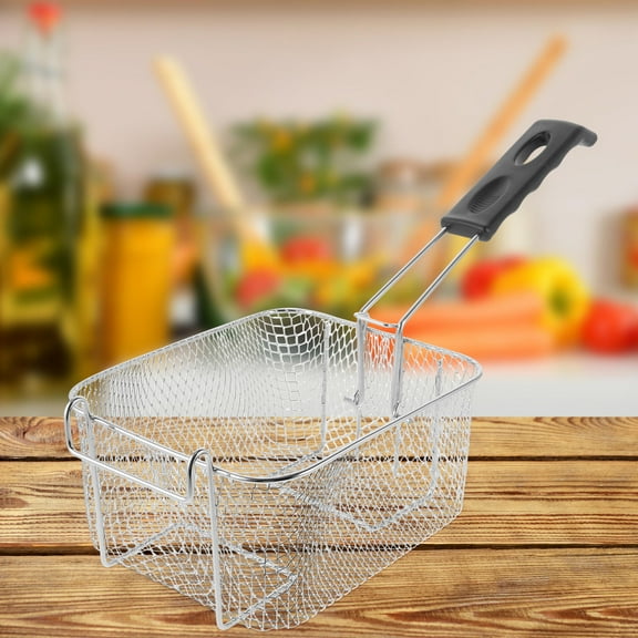 CTIRCHIU Fry Basket Stainless Steel Wire Mesh with Easy Clean Welded Handle