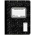 thumbnail image 1 of Top Flight Sewn Composition Book, Black and White Marble, Wide Rule, 100 Sheets (41353), 1 of 1