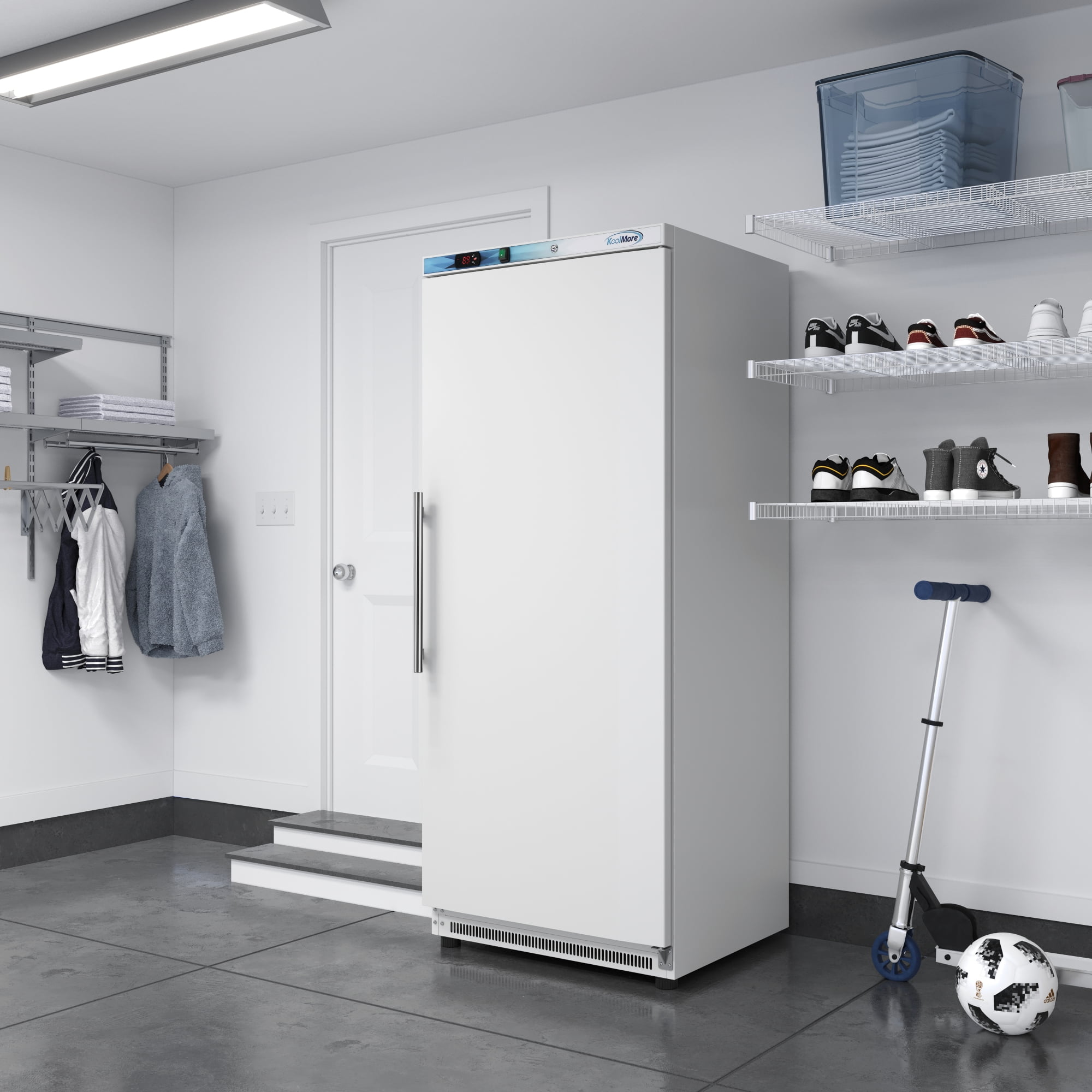 21 Cu. ft. Commercial Reach-in Freezer in White Manual Defrost (KM-FMD20WH)