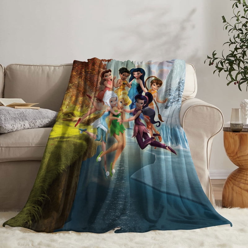 Tinkerbell Anti Pilling Flannel Blanket Gifts for Fans Lover Girls Boys Women Present Hoodie Him Bed 30"x40"