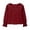 Wine, variant on Girls Long Sleeve Green Tops Casual Loose Fit Round Neck Hollow Out Blouse Tee Shirt For St. Patrick's Day Festive,Size:10-12 Years