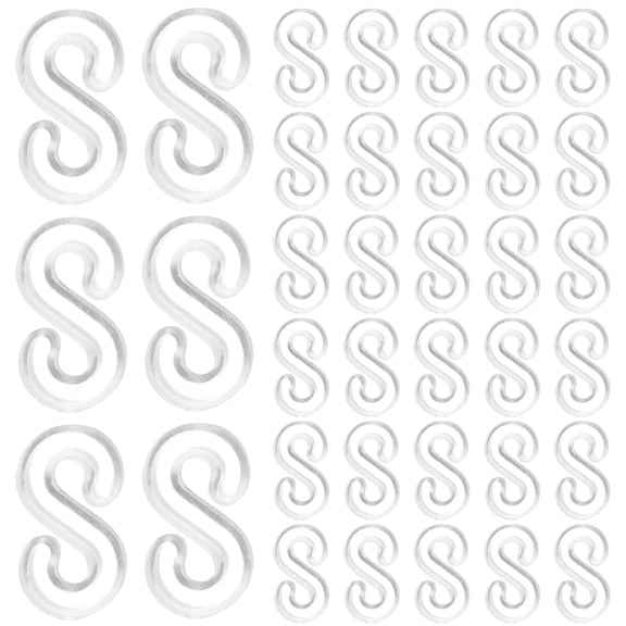 BESTSKY 500pcs Rubber Band Clips Bracelet Making Clip S Clips Bracelet Hooks Clasps