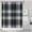 Blue Green Plaid, variant on Black and White Small Checkered Pattern Shower Curtain 36"x72" ,Bathroom Decorative Shower Curtains Set with 12 Hooks,Modern Waterproof Washable Shower Curtain