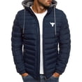 thumbnail image 3 of 2024 Men Printing New Dwayne Johnson Brahma Bull Tattoo Comfortable Casual Fashion Patchwork Cotton-padded Jacket Hooded Top, 3 of 5