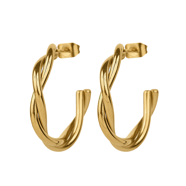 Aretes Mujer Oro 14k o Plata tipo Arracadas LuckyLy, Acero Inoxidable Baño Oro 14k o Color Plata, Modelo Cami Oro
dorado Unitalla