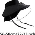 thumbnail image 3 of Gorra con visera y ventilador solar de ala ancha | Gorra transpirable para exteriores que proporciona frescura | Protección UV para acampar, pescar, hacer senderismo y asistir a festivales, 3 of 7