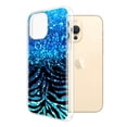 thumbnail image 2 of FINCIBO Soft TPU Clear Case Slim Protective Cover for Apple iPhone 14 Pro Max 6.7" 2022, Blue Glitter Sparkle With Black Blue Glitter Zebra, 2 of 3