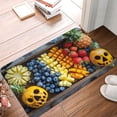 thumbnail image 4 of Pofeuu Halloween Fruit Platter Print Flannel Doormats Rug16"x24"Rug Washable Doormats Indoor Outdoor Rugs for Layered Front Door Mats, Porch, Kitchen, Entryway, 4 of 7