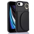 thumbnail image 3 of Wallet Case Compatible with iPhone 7 Plus / iPhone 8 Plus with Card Holder,RFID Blocking,360°Rotation Finger Ring Stand Leather Cover,Drop Protection with Magnetic Snap Phone Case, Black, 3 of 9