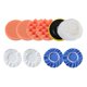 thumbnail image 1 of Kit de almohadilla de pulido de 10 piezas, almohadillas de pulido para taladro de espuma para coche, pulidora para el del coche, pulido con ce Sunnimix espuma de almohadilla de encerado para pulido de automóviles, 1 of 6