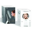 thumbnail image 2 of NuBrilliance 8” Magnifying Makeup Mirror Cordless USB Rechargeable -5X Magnification with 360° Dimmable Lighting and Touch Control Cosmetic Makeup Mirror, 2 of 8
