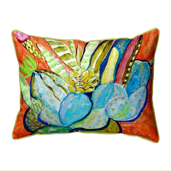 Betsy Drake Interiors Cactus I Large Indoor/Outdoor Pillow 16x20