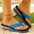 thumbnail image 6 of ATENAR Sandals for Women Flat Summer Womens Sandals Beach Womens Shoes Brown 7, 6 of 7