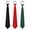 Black/Red/Green, variant on Cloudstyle Men's Solid Color Zipper Tie 3-Pack Adjustable Necktie Set for Wedding Party