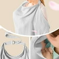 thumbnail image 2 of QHUDLV Muslin Nursing Cover For Baby Breastfeeding,Soft Breathable Breastfeeding Cover with Privacy Hoop,Adjustable Nursing Rigid A, 2 of 5