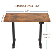Furmax 40 x 24 Home Office Electric Height Adjustable Standing Desk