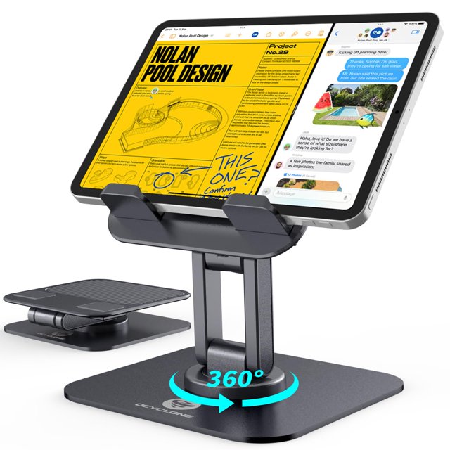 Soporte para tableta OCYCLONE para iPad 360, giratorio y ajustable