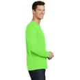 thumbnail image 3 of Port & Company Long Sleeve Fan Favorite Tee-M (Flash Green), 3 of 6