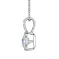 thumbnail image 2 of 3/4 Carat Diamond Solitaire Pendant Necklace in 14K White Gold (Included Silver Chain), 2 of 4