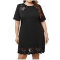 thumbnail image 1 of Vestido quemado grande de manga corta para mujer Fridja  bnh163, 1 of 9
