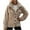 Coffee Outerwear, variant on jtjvou Women's Fleece Lapel Button Down Shacket Corduroy Jacket Padded Lined Short Jacket Sherpa Trucker Jacket Warm Winter Coat for Women Coffee,S