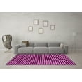thumbnail image 3 of Ahgly Company Indoor Square Oriental Purple Modern Area Rugs, 5' Square, 3 of 4