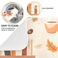 thumbnail image 2 of Yayeee Dish Drying Mat for Kitchen Counter 16"x18" Microfiber Absorbent Pad, Beige Fall Acorns Pattern, 2 of 7