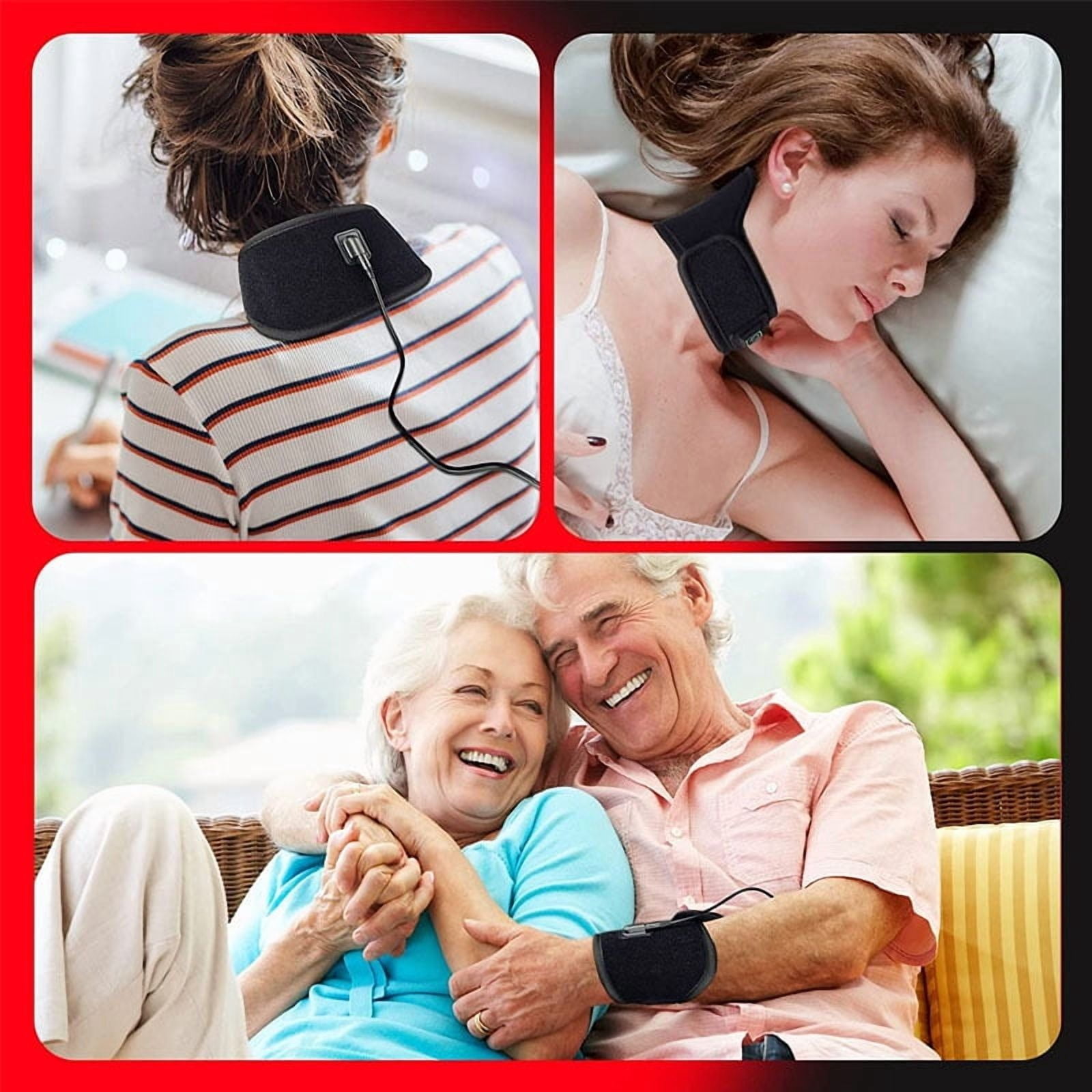 Red Light Therapy Belt for Neck Home Use, Portable Near Infrared Light Therapy for Face and Neck Chin Firming - Red Light Therapy Device Wearable Belt Neck Wrist Wrap Hand Unisex Gift