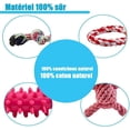 thumbnail image 4 of Juego de 10 juguetes para perros, cuerda masticable resistente para perros pequeños y medianos, que promueve la salud (multicolor), 4 of 5