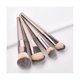 thumbnail image 2 of 10 Makeup Brushes, , Champagne Gold Foundation Brushes, Eye Shadow Brushes, 2 of 5